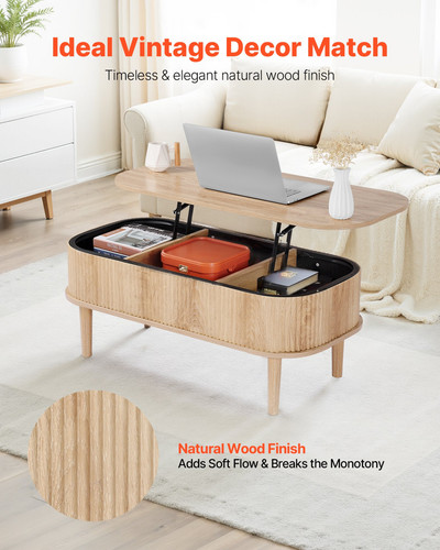 Lift top coffee table - 39.4",